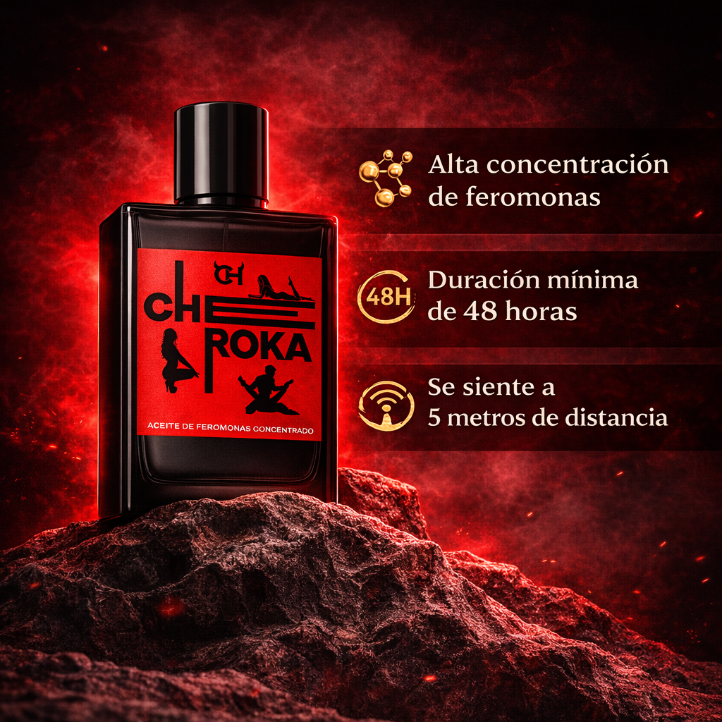 PERFUME CONCENTRADO DE FEROMONAS MASCULINO CHEROKA [ORIGINAL]⭐ | ENVÍO GRATIS